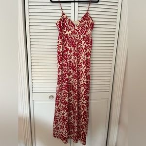 Pure silk maxi dress.